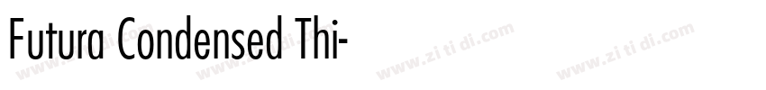 Futura Condensed Thi字体转换